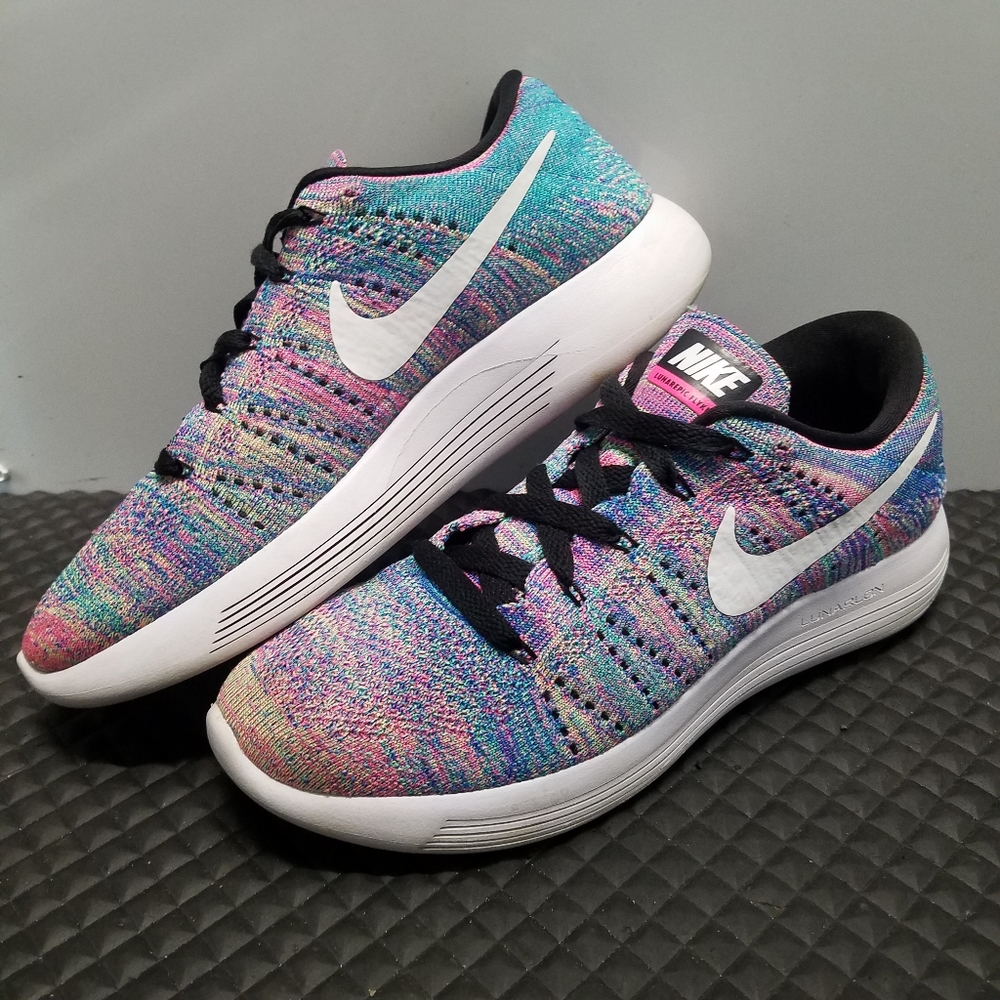 Nike Lunarepic Flyknit Low Multicolored Women's Sneaker * Size: 7.5